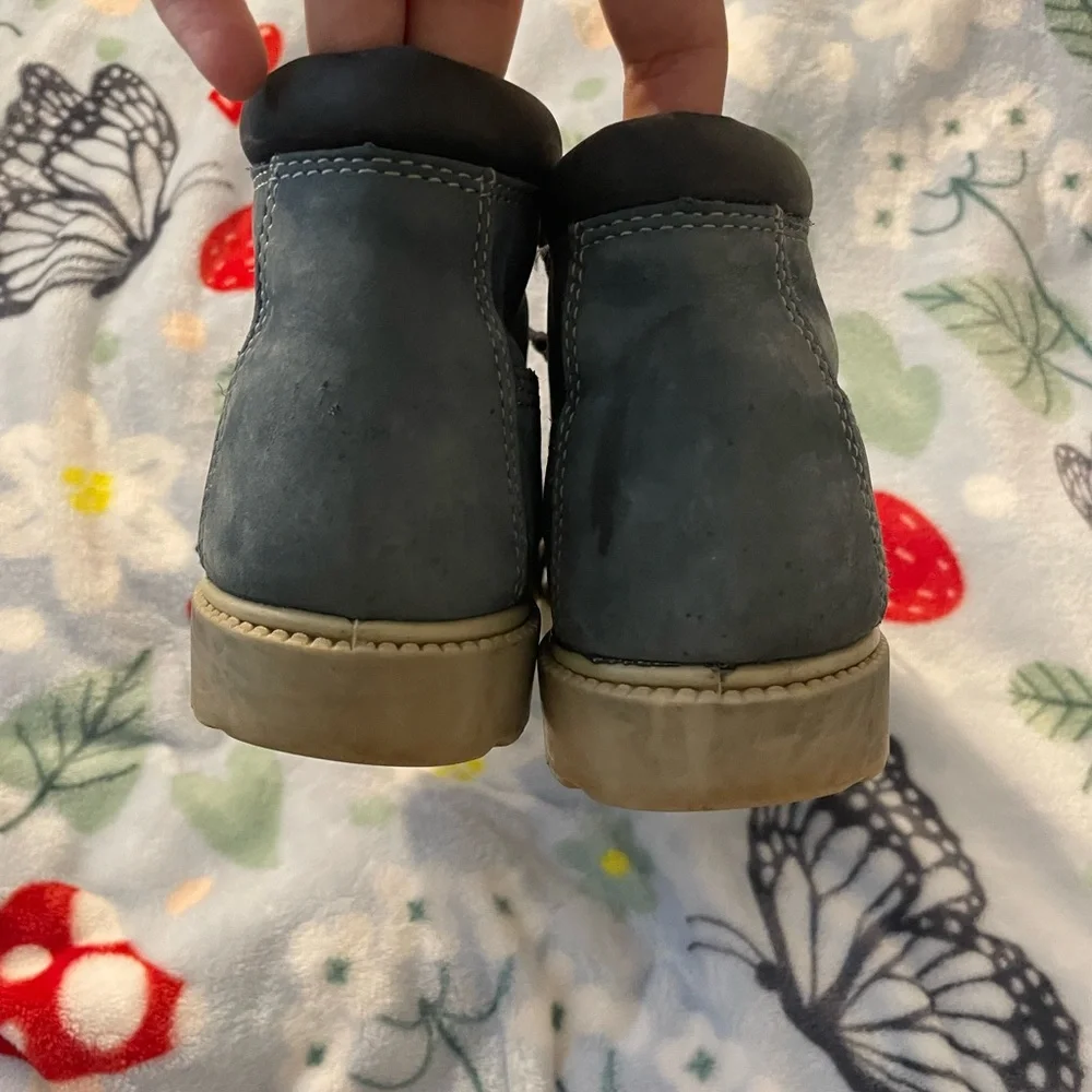Men’s Blue Leather Timberland Booties